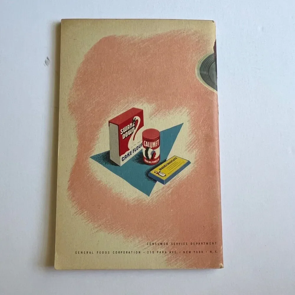 Vintage 1947 Cookbook Learn to Bake from General Foods Paperback